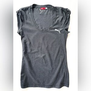 Puma striped Gray Top